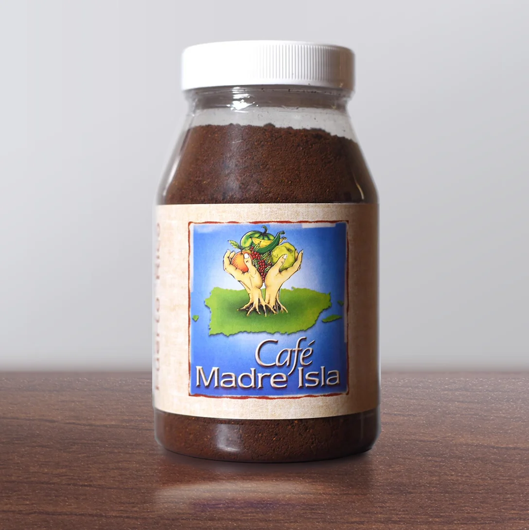 Café Madre Isla recipiente de plástico reciclable 2001